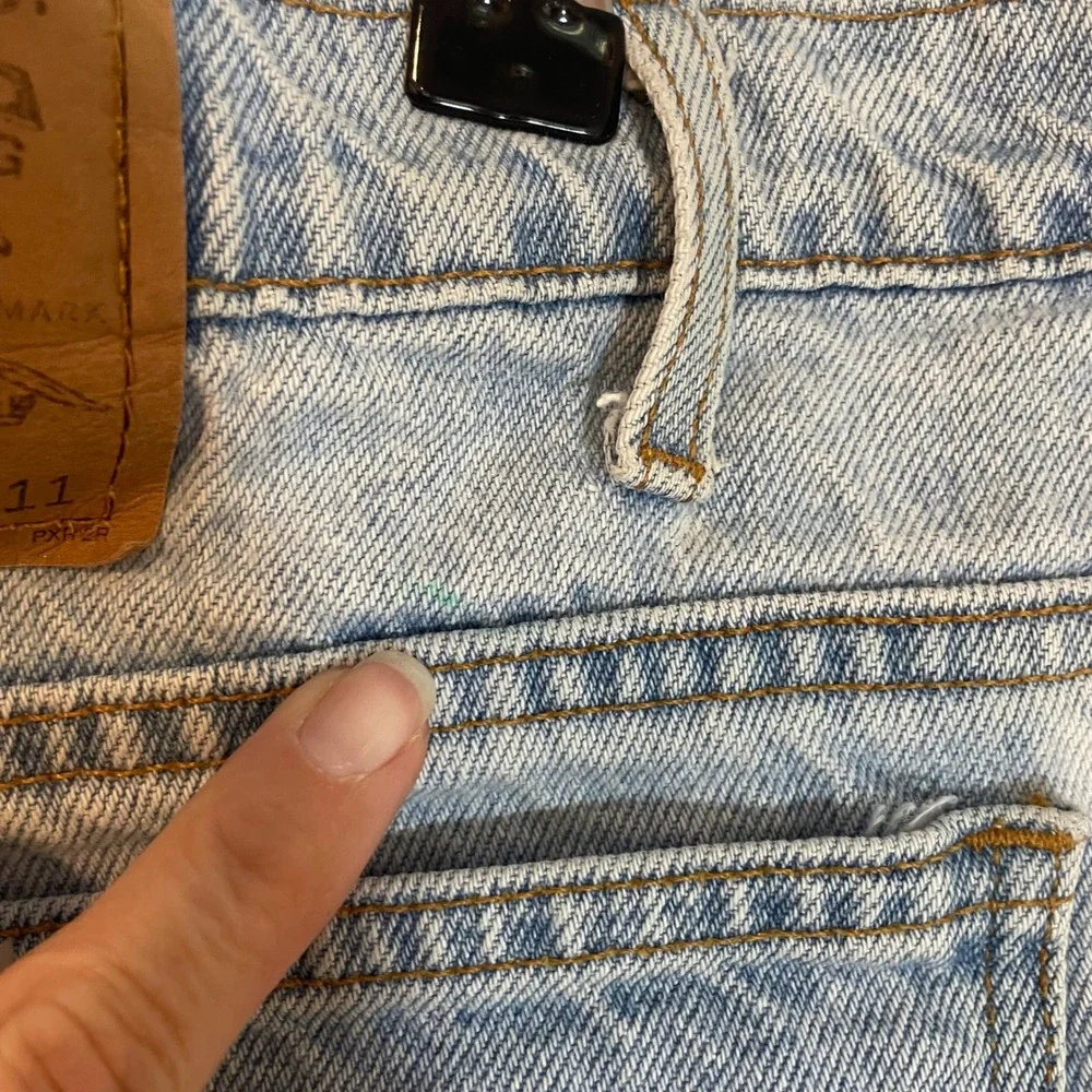 Vintage Levis 560 Loose Fit Orange Tab Denim Shorts‎ Light Wash Mens 40 READ 11
